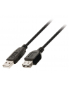 Valueline USB 2.0 cable A male - A female 3.00 m black - nr 9