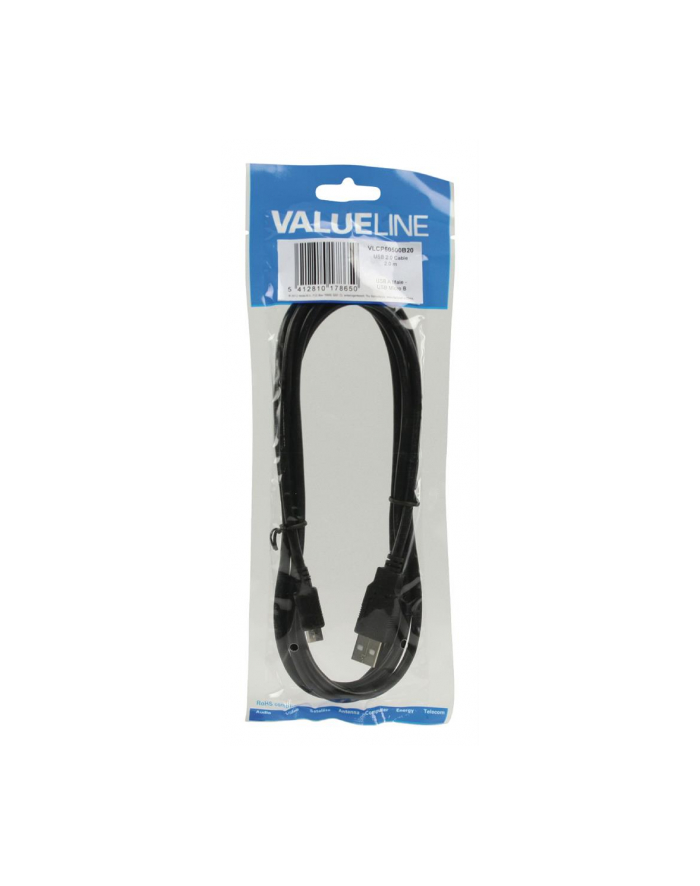 Valueline USB 2.0 USB A male - USB micro B male cable 2.00 m główny
