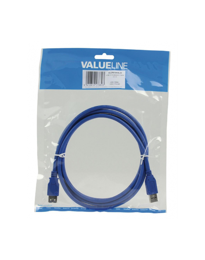 Valueline USB 3.0 USB A male - USB A female extension cable 2.00 m główny