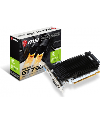 MSI GeForce GT 730, 2GB DDR3 (64 Bit), HDMI, DVI, D-Sub