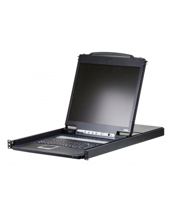 ATEN KVM 8 port LCD 19'' + keyboard + touchpad PS/2 or USB, 1U 19'' Rack