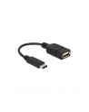 Delock Przewód z adapterem USB Type-C 2.0 (M) -> USB 2.0 typu A (F) 15cm czarny - nr 10