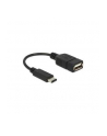 Delock Przewód z adapterem USB Type-C 2.0 (M) -> USB 2.0 typu A (F) 15cm czarny - nr 11