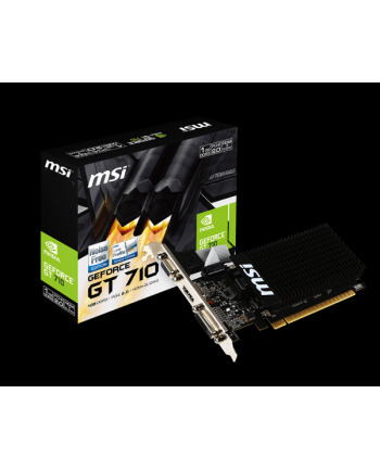 MSI GeForce GT 710, 1GB DDR3 (64 Bit), HDMI, DVI, D-Sub