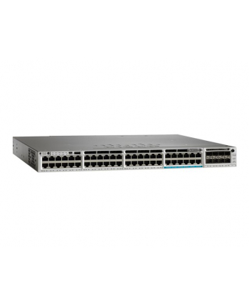 Cisco Catalyst 3850 48 Port Switch (12 mGig+36 Gig), UPoE, 5 AP Lic, IP Base