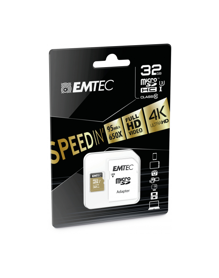 Emtec memory card microSDHC 32GB Class10 Speedin 95/90 MBs główny