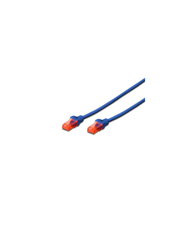Kabel Digitus patch cord UTP, CAT.6, niebieski, 0,5m, 15 LGW główny