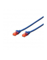Kabel Digitus patch cord UTP, CAT.6, niebieski, 0,5m, 15 LGW - nr 2