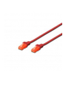 Kabel Digitus patch cord UTP, CAT.6, czerwony, 0,5m, 15 LGW - nr 2