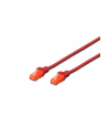 Kabel Digitus patch cord UTP, CAT.6, czerwony, 0,5m, 15 LGW - nr 3
