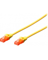 Kabel Digitus patch cord UTP, CAT.6, żółty, 0,5m, 15 LGW - nr 13
