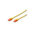 Kabel Digitus patch cord UTP, CAT.6, żółty, 0,5m, 15 LGW - nr 2