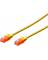 Kabel Digitus patch cord UTP, CAT.6, żółty, 0,5m, 15 LGW - nr 6