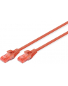 Kabel Digitus patch cord UTP, CAT.6, czerwony, 1,0m, 15 LGW - nr 13