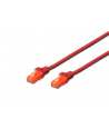 Kabel Digitus patch cord UTP, CAT.6, czerwony, 1,0m, 15 LGW - nr 14