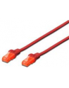 Kabel Digitus patch cord UTP, CAT.6, czerwony, 1,0m, 15 LGW - nr 17