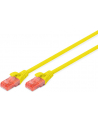 Kabel Digitus patch cord UTP, CAT.6, żółty, 1,0m, 15 LGW - nr 13