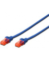 Kabel Digitus patch cord UTP, CAT.6, niebieski, 2,0m, 15 LGW - nr 4