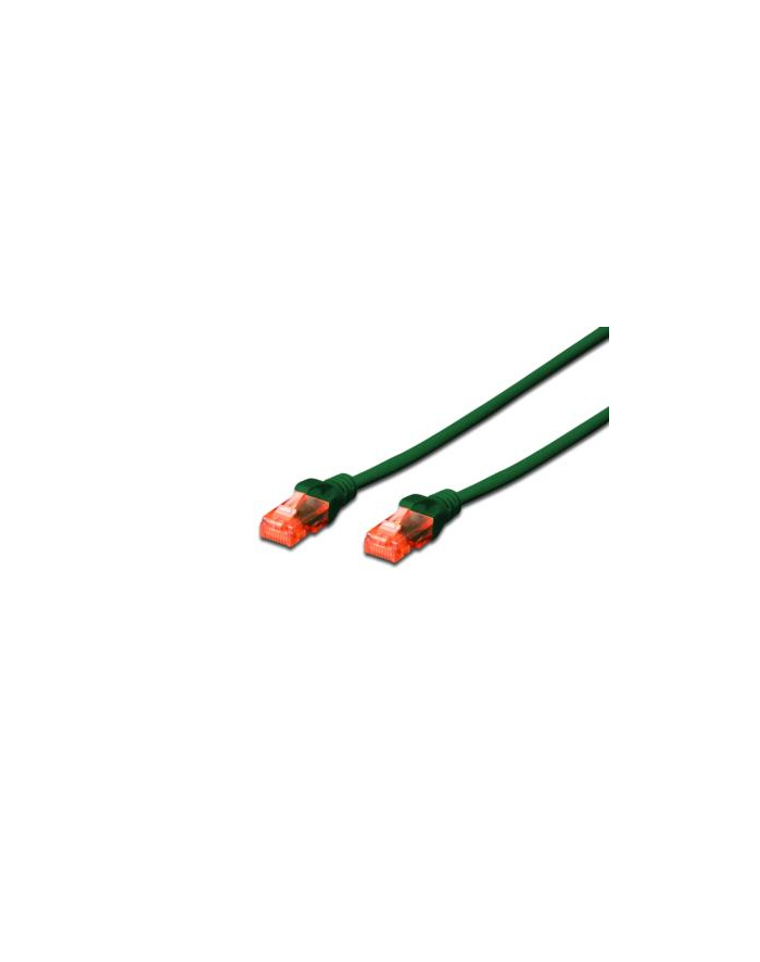 Kabel Digitus patch cord UTP, CAT.6, zielony, 2,0m, 15 LGW główny