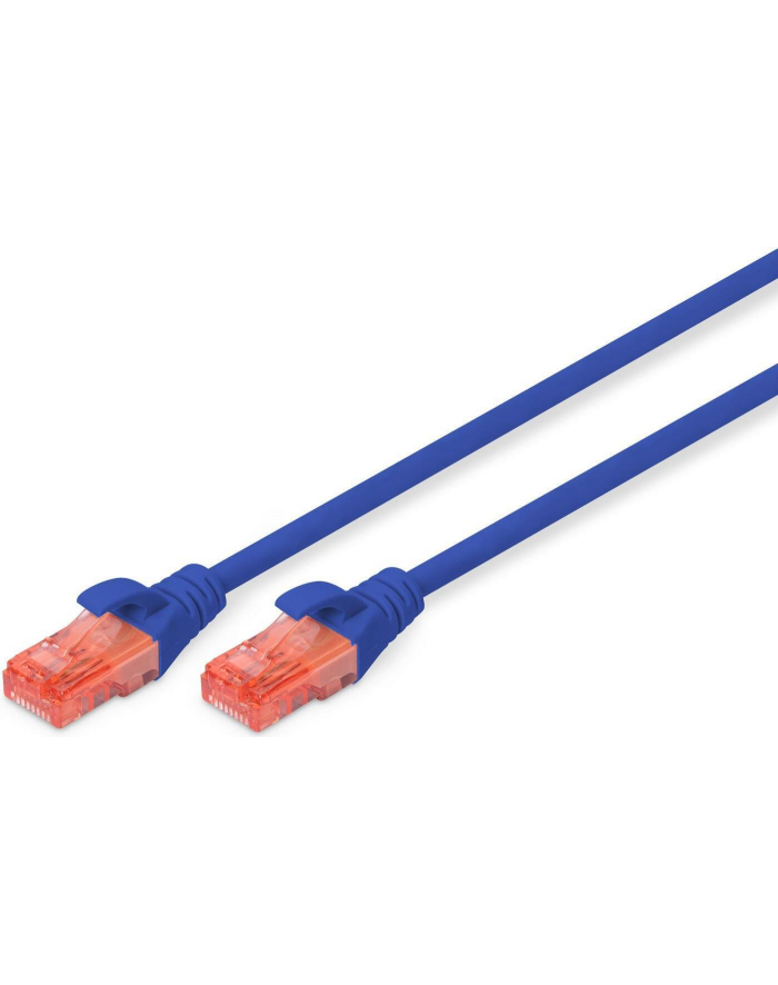 Kabel Digitus patch cord UTP, CAT.6, niebieski, 3,0m, 15 LGW główny