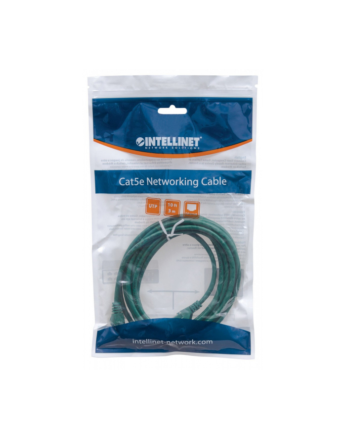Intellinet Network Solutions Intellinet Patch cord RJ45 kat6 UTP 1m zielony 100% miedzi główny