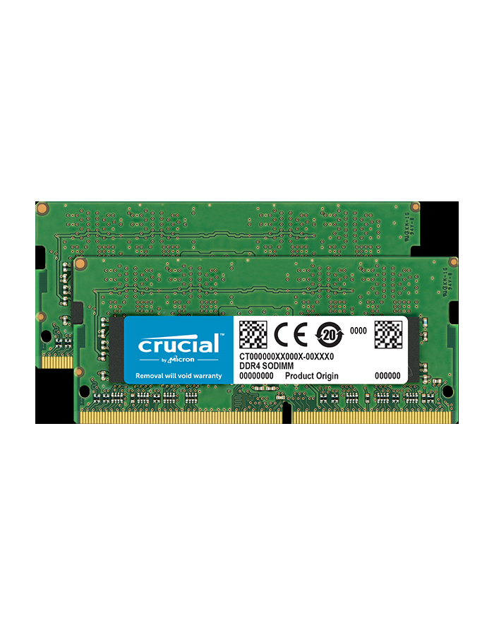 Crucial pamięć DDR4, 2x4Gb, 2400MHz, CL17, SRx8, SODIMM, 260pin główny