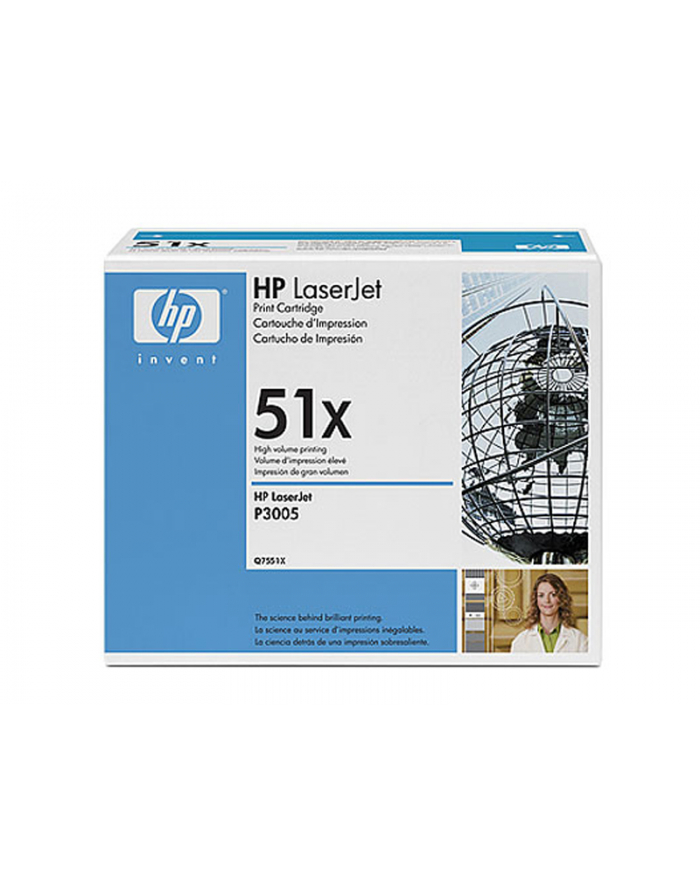 Toner HP 51x P3005 Bk Q7551X 13k  M3027/M3035 (oryginał HP) główny