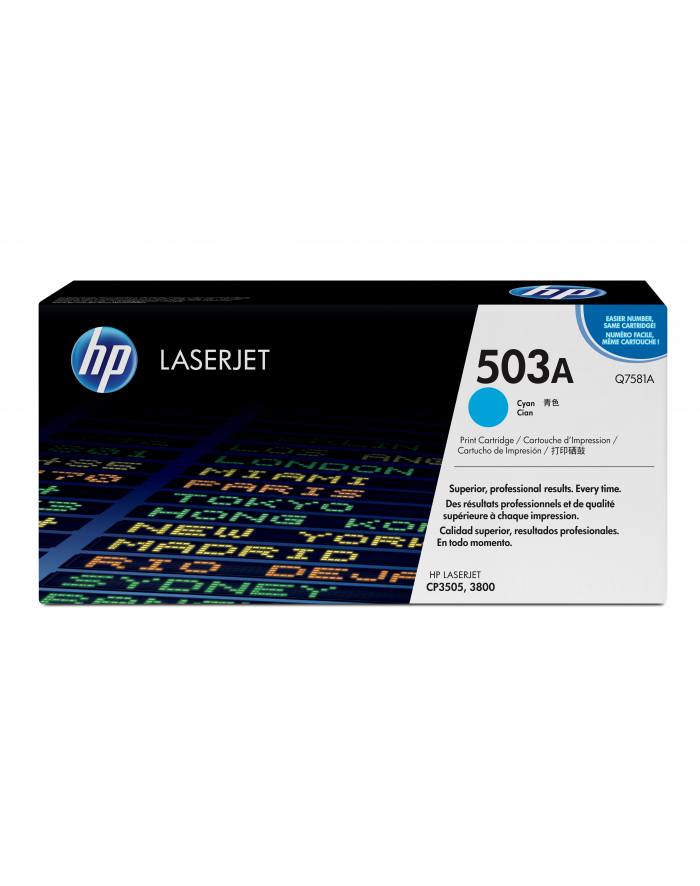 Toner oryg. HP Cyan 6k Q7581A główny