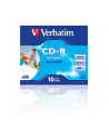 CD-R Verbatim 52x 700MB  (Jewel Case 10) WIDE PRINTABLE - nr 14