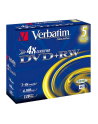 Płytki DVD+RW Verbatim 4x 4.7GB (Jewel case 5) MATT SILVER - nr 10