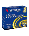 Płytki DVD+RW Verbatim 4x 4.7GB (Jewel case 5) MATT SILVER - nr 20