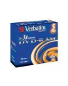 DVD-RAM Verbatim 3x 4.7GB (Jewel Case 5) MATT SILVER - nr 14