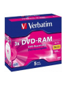 DVD-RAM Verbatim 3x 4.7GB (Jewel Case 5) MATT SILVER - nr 21