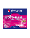 DVD-RAM Verbatim 3x 4.7GB (Jewel Case 5) MATT SILVER - nr 28