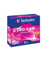 DVD-RAM Verbatim 3x 4.7GB (Jewel Case 5) MATT SILVER - nr 2