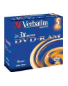 DVD-RAM Verbatim 3x 4.7GB (Jewel Case 5) MATT SILVER - nr 6