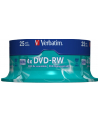 DVD-RW Verbatim 4x 4.7GB (Cake 25) MATT SILVER - nr 18