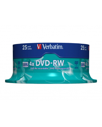 DVD-RW Verbatim 4x 4.7GB (Cake 25) MATT SILVER