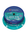 DVD-RW Verbatim 4x 4.7GB (Cake 25) MATT SILVER - nr 1