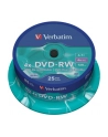 DVD-RW Verbatim 4x 4.7GB (Cake 25) MATT SILVER - nr 10