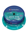 DVD-RW Verbatim 4x 4.7GB (Cake 25) MATT SILVER - nr 13