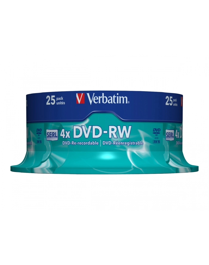 DVD-RW Verbatim 4x 4.7GB (Cake 25) MATT SILVER główny