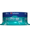 DVD-RW Verbatim 4x 4.7GB (Cake 25) MATT SILVER - nr 7