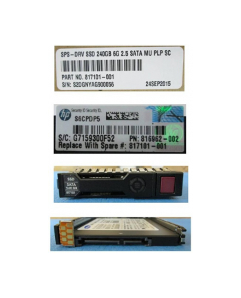 HP 240GB 6G SATA MU-3 SFF SC SSD [816975-B21]
