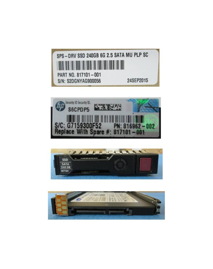 HP 240GB 6G SATA MU-3 SFF SC SSD [816975-B21] główny