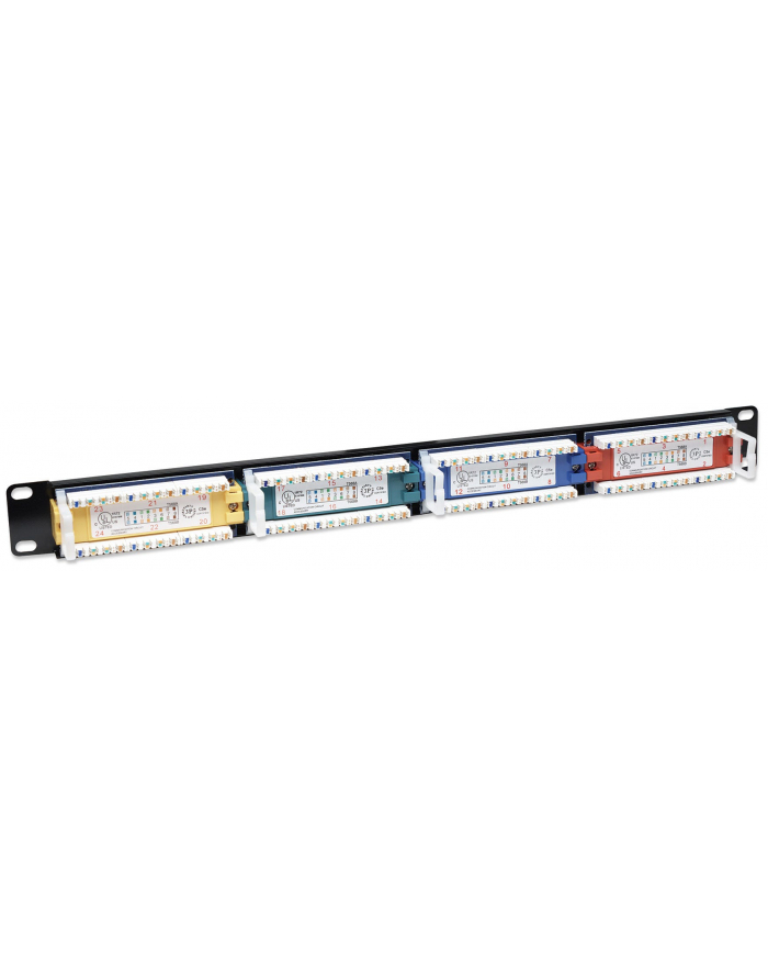 Intellinet Patch panel UTP Kat5e 24-porty RJ45 19'' 1U z kolorowymi modułami główny