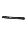 Intellinet Patch panel FTP kat6 16-portów RJ45 19'' 1U czarny z półką - nr 1