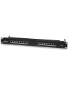 Intellinet Patch panel FTP kat6 16-portów RJ45 19'' 1U czarny z półką - nr 7