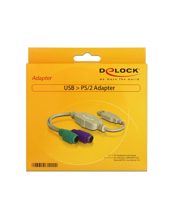 Delock Adapter USB do PS/2 główny