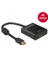 Delock Adapter mini Displayport 1.2 (M) > HDMI (F) 4K aktywne czarny - nr 16